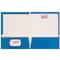 JAM Paper Glossy Laminated Two Pocket Folders, 100ct.